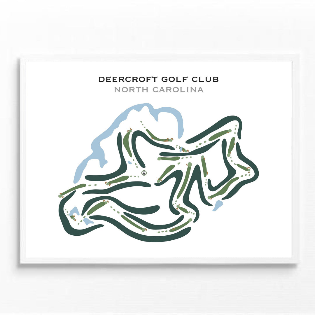 Deercroft Golf Club, North Carolina - Printed Golf Courses