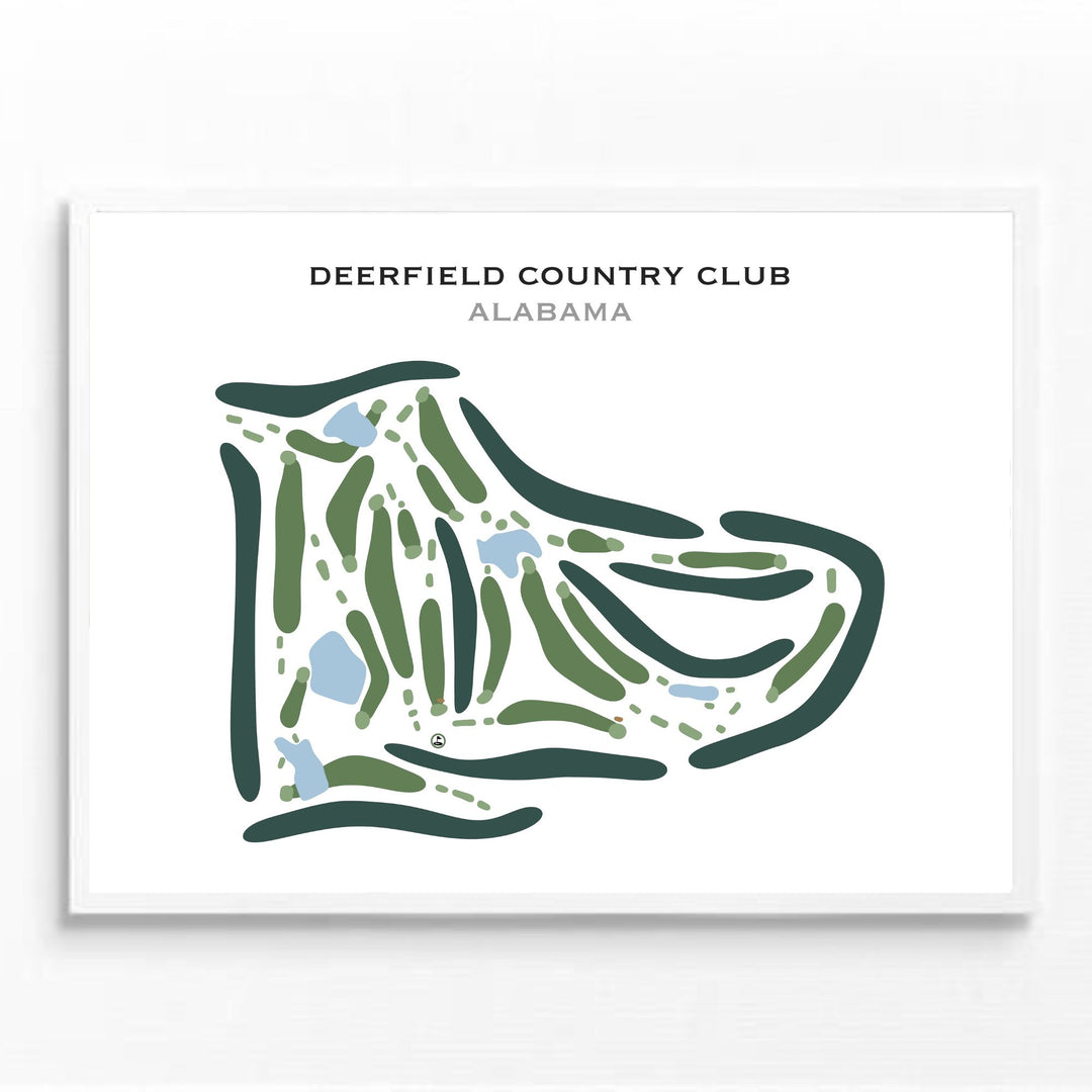 Deerfield Country Club, Alabama - Printed Golf Courses