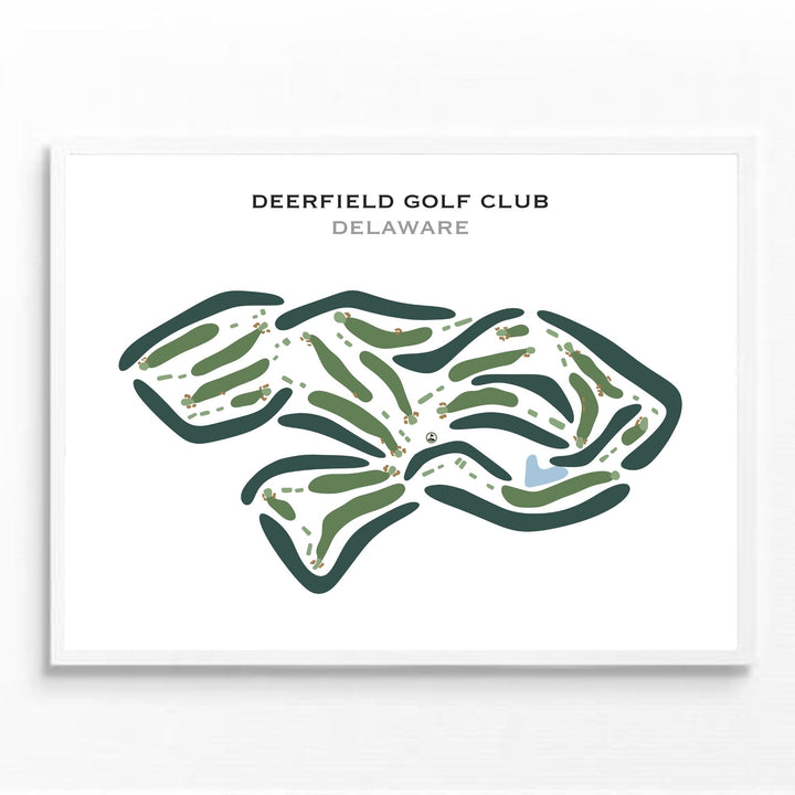 Deerfield Golf Club, Delaware - Printed Golf Courses