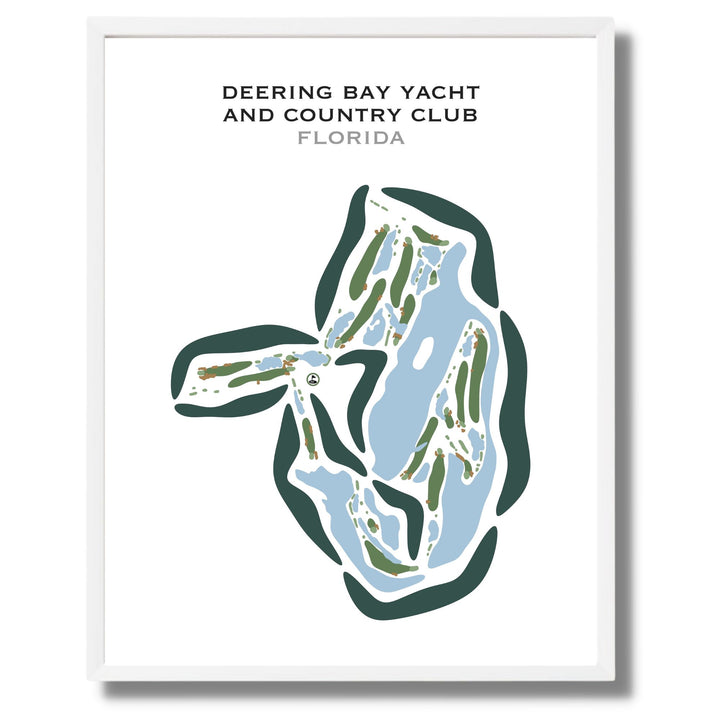 Deering Bay Yacht & Country Club, Florida - Printed Golf Courses