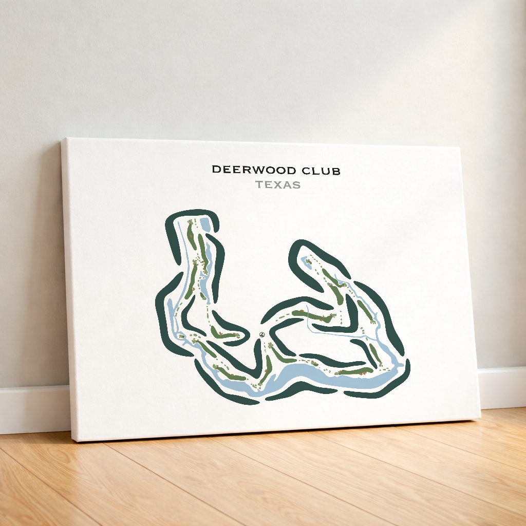 Deerwood Club, Texas - Printed Golf Courses