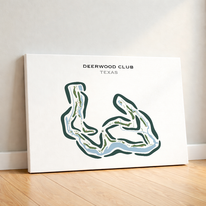 Deerwood Club, Texas - Printed Golf Courses