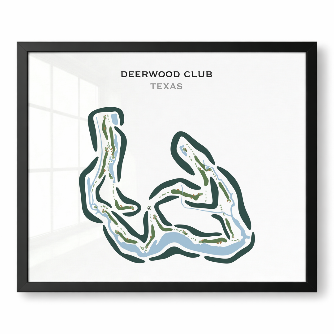 Deerwood Club, Texas - Printed Golf Courses