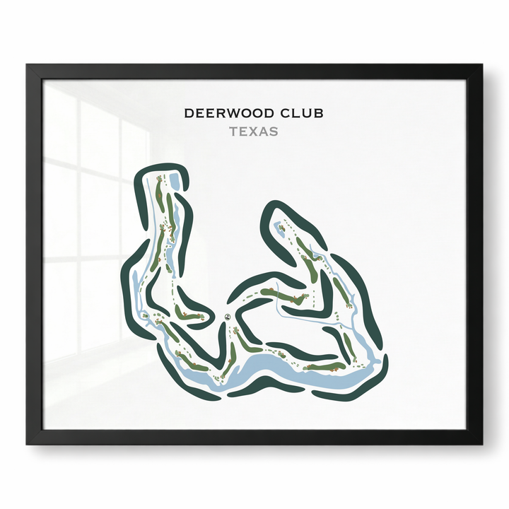 Deerwood Club, Texas - Printed Golf Courses