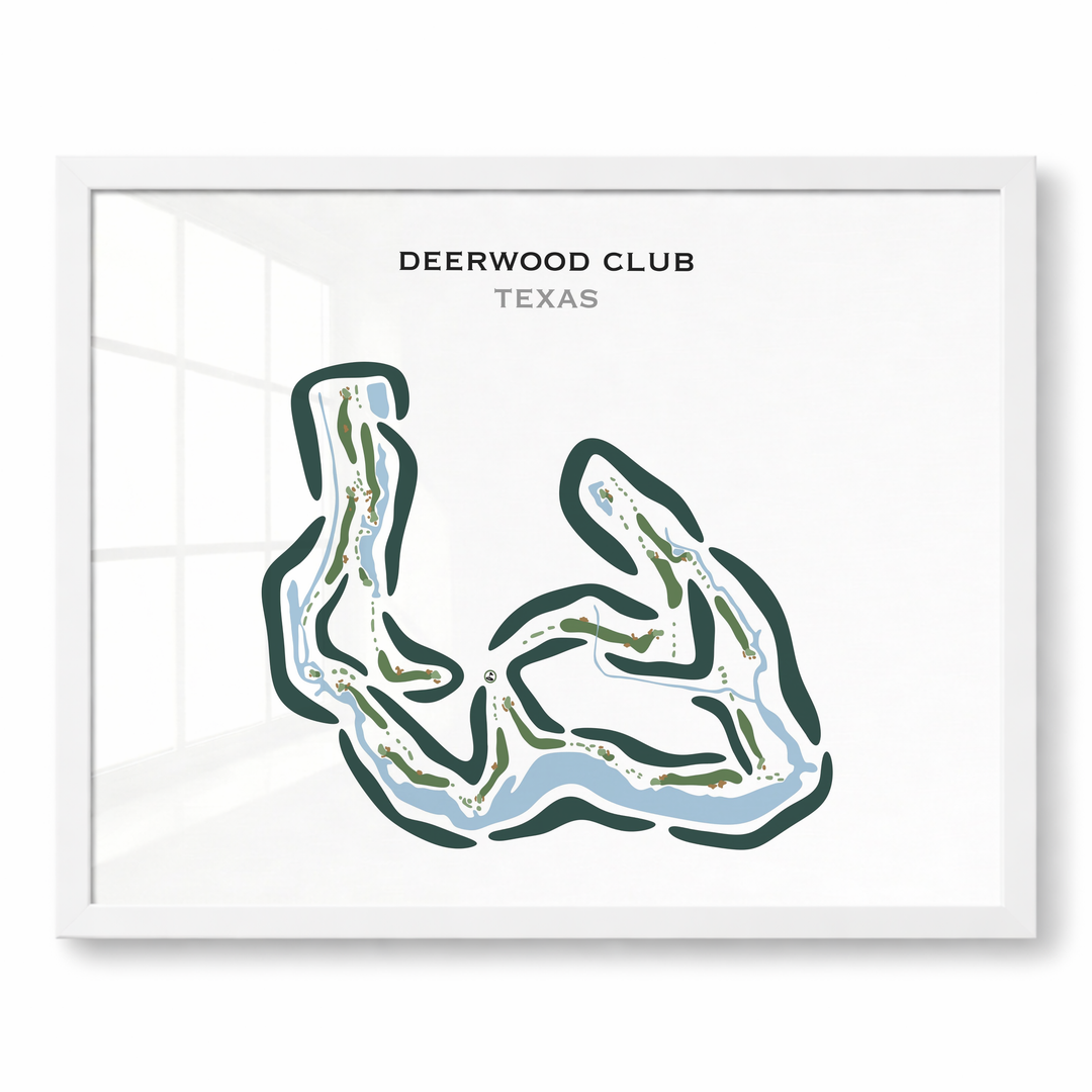 Deerwood Club, Texas - Printed Golf Courses