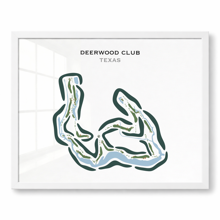 Deerwood Club, Texas - Printed Golf Courses