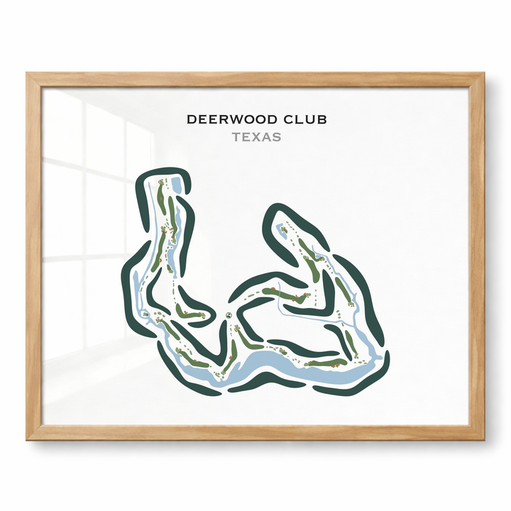 Deerwood Club, Texas - Printed Golf Courses