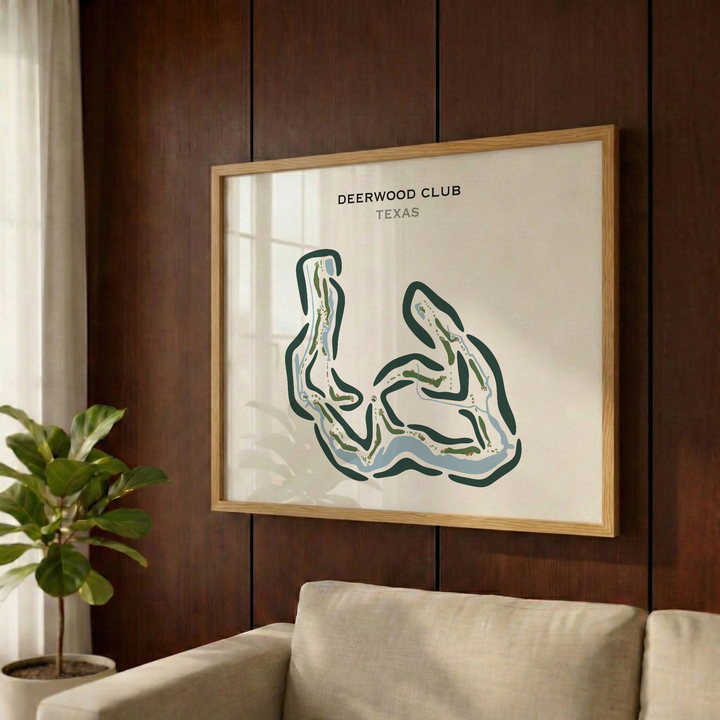 Deerwood Club, Texas - Printed Golf Courses