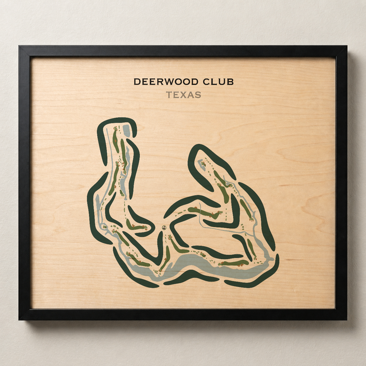 Deerwood Club, Texas - Printed Golf Courses