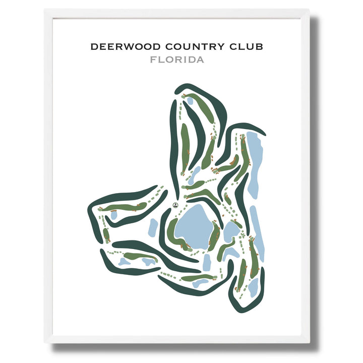 Deerwood Country Club, Florida - Printed Golf Courses