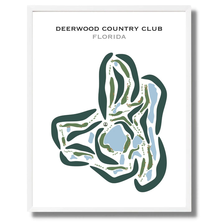 Deerwood Country Club, Florida - Printed Golf Courses