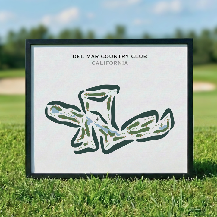 Del Mar Country Club, California - Printed Golf Courses
