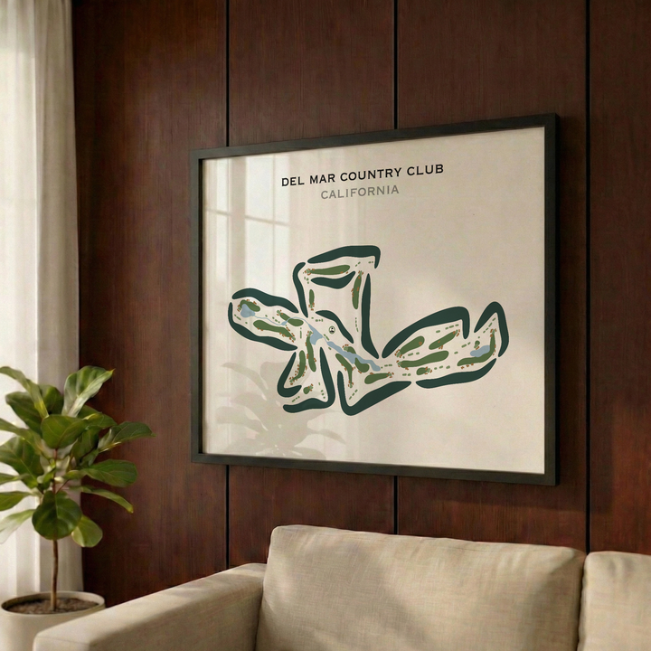 Del Mar Country Club, California - Printed Golf Courses