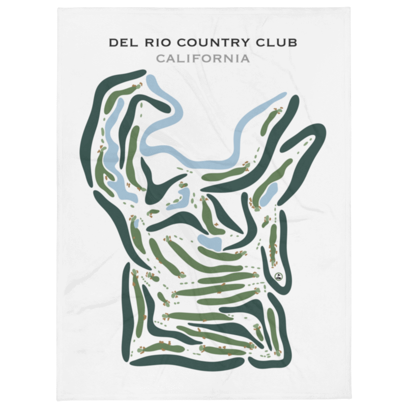 Del Rio Country Club, Modesto, California - Printed Golf Course