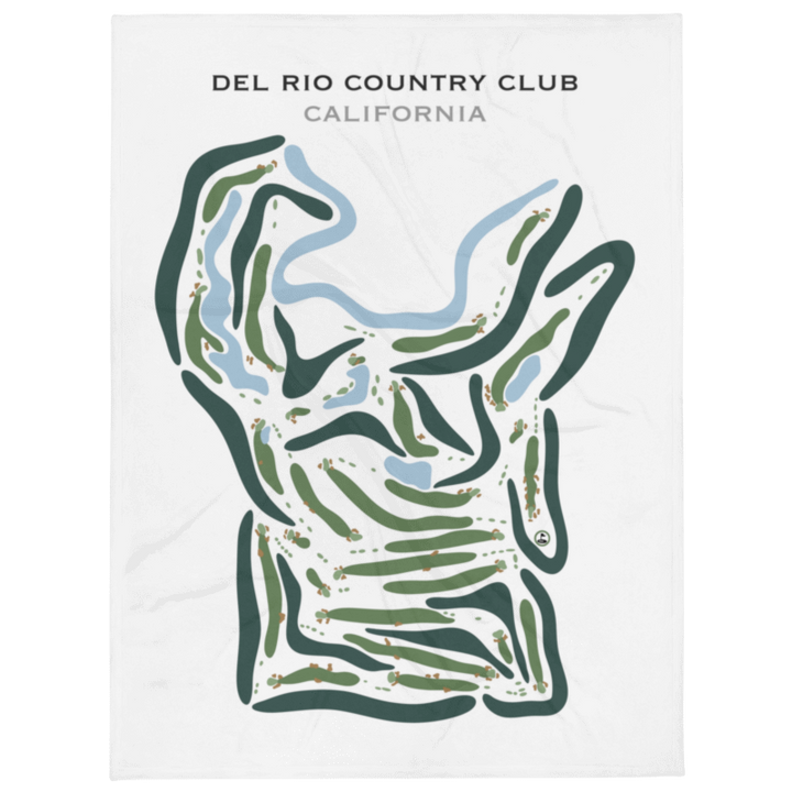 Del Rio Country Club, Modesto, California - Printed Golf Course