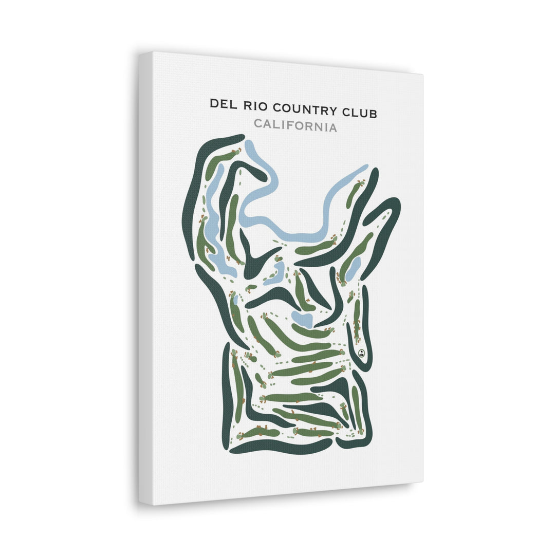 Del Rio Country Club, Modesto, California - Printed Golf Course