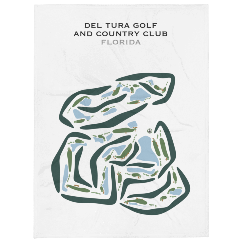 Del Tura Golf & Country Club, Florida - Printed Golf Courses