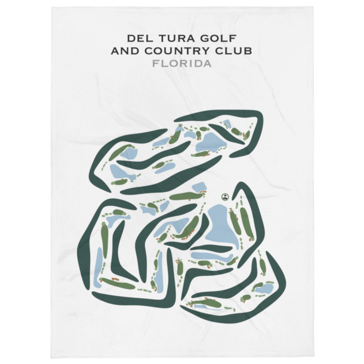 Del Tura Golf & Country Club, Florida - Printed Golf Courses