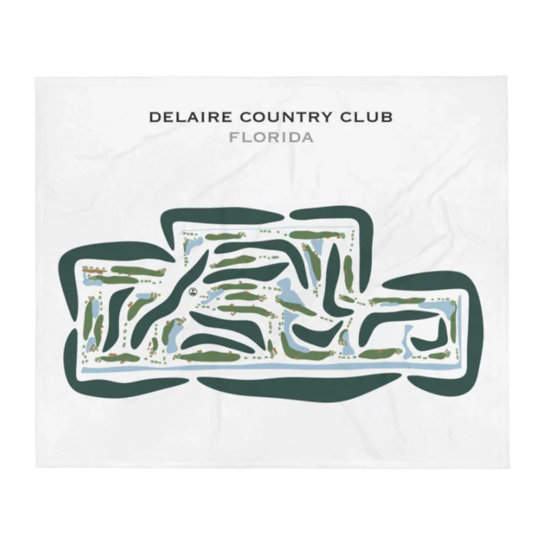 Delaire Country Club, Florida - Printed Golf Courses