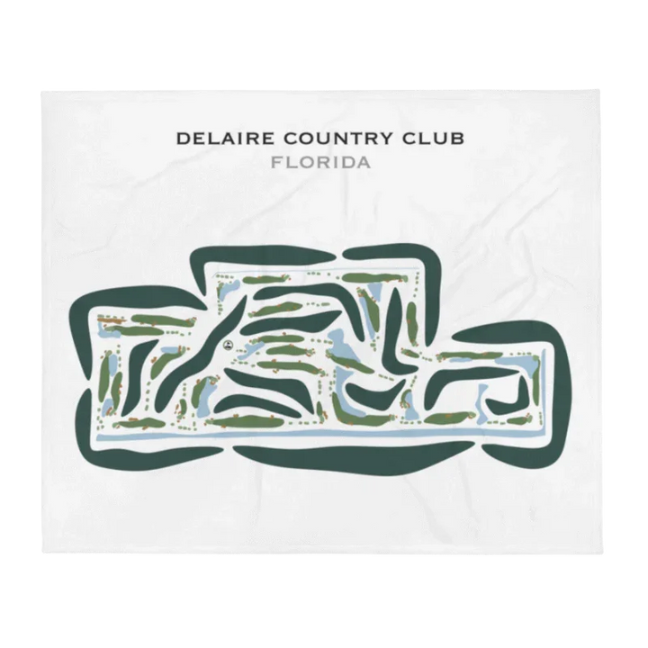 Delaire Country Club, Florida - Printed Golf Courses