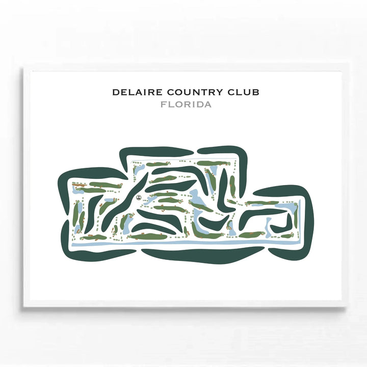 Delaire Country Club, Florida - Printed Golf Courses