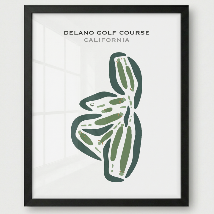 Delano Golf Course, California - Printed Golf Courses