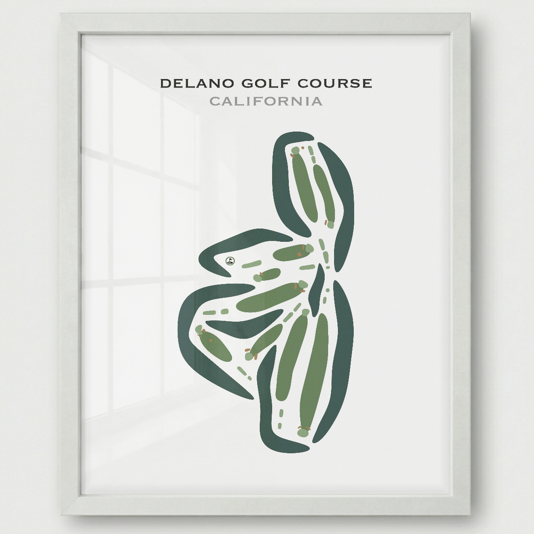Delano Golf Course, California - Printed Golf Courses
