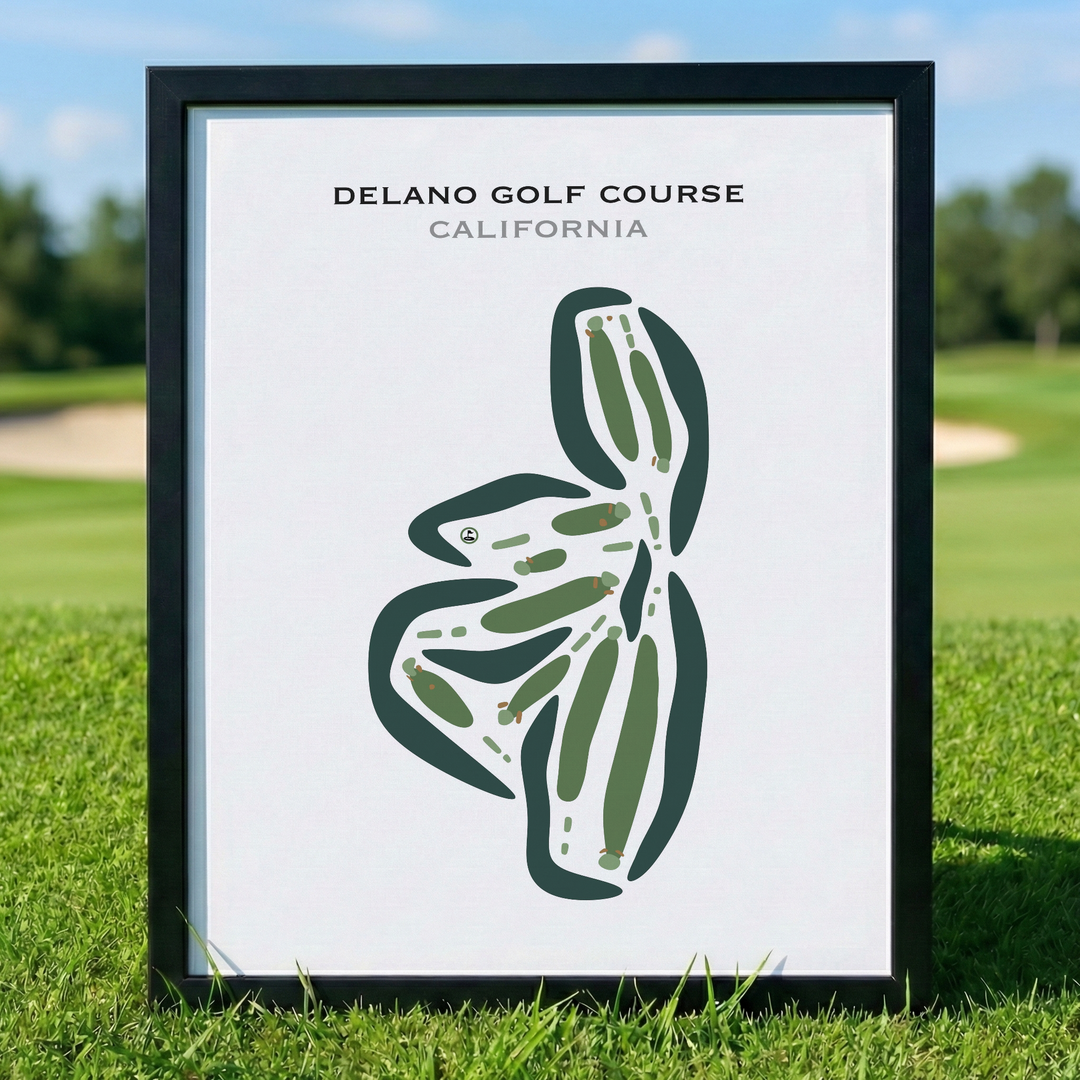Delano Golf Course, California - Printed Golf Courses