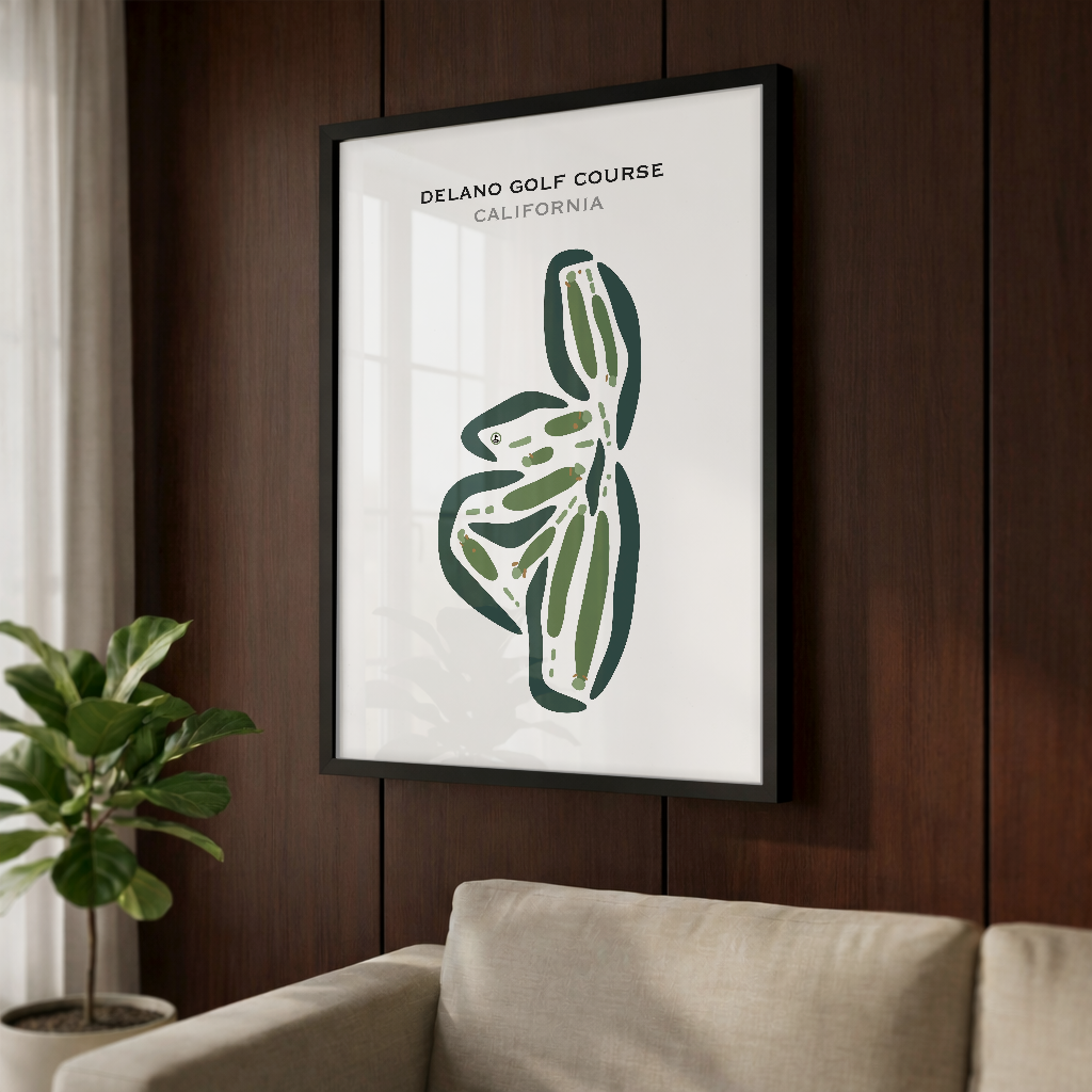 Delano Golf Course, California - Printed Golf Courses