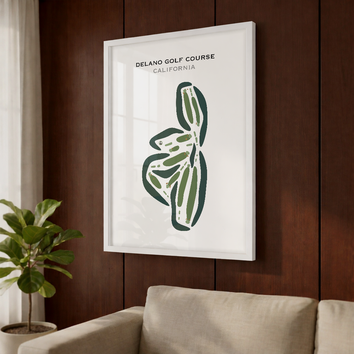 Delano Golf Course, California - Printed Golf Courses