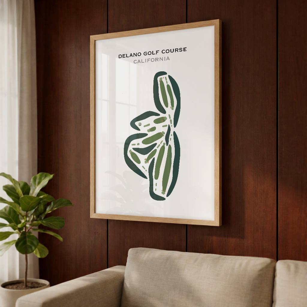 Delano Golf Course, California - Printed Golf Courses
