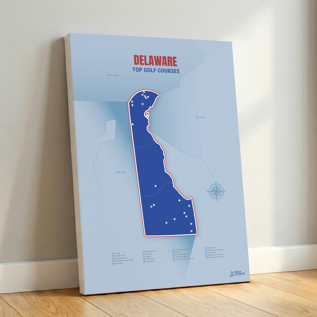 Map of Delaware Golf Courses