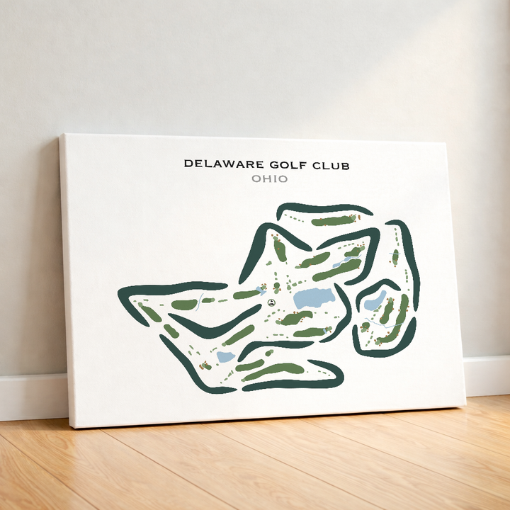 Delaware Golf Club, Ohio - Printed Golf Courses
