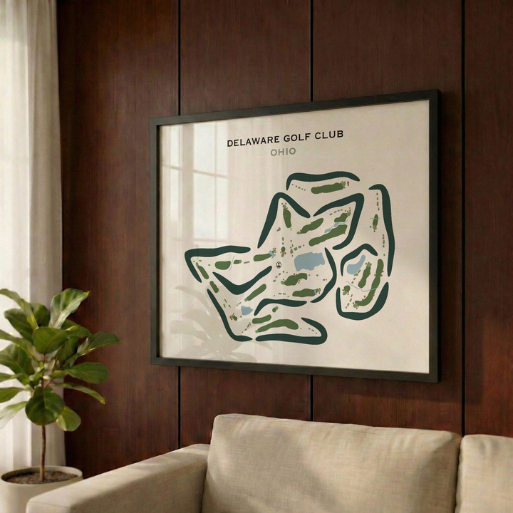 Delaware Golf Club, Ohio - Printed Golf Courses