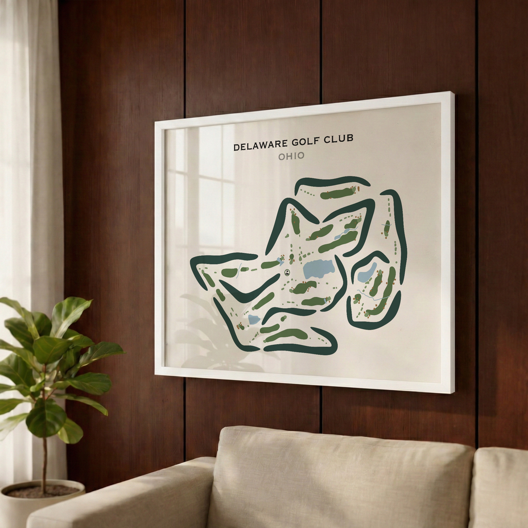 Delaware Golf Club, Ohio - Printed Golf Courses