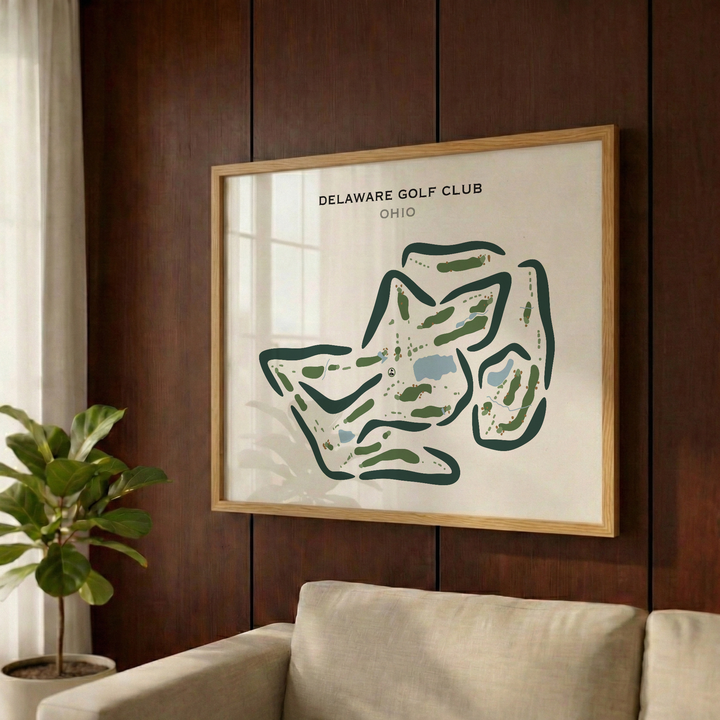 Delaware Golf Club, Ohio - Printed Golf Courses