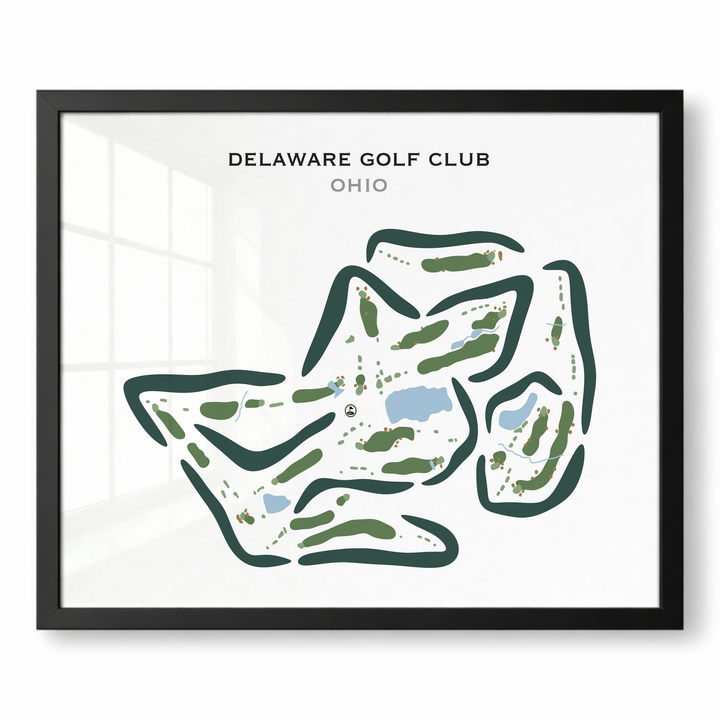 Delaware Golf Club, Ohio - Printed Golf Courses