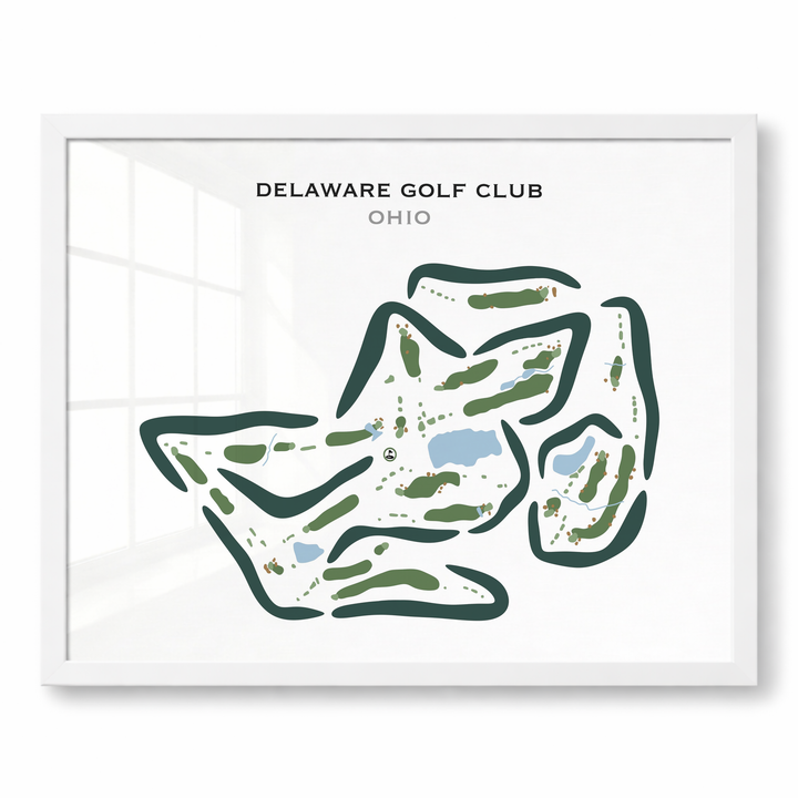 Delaware Golf Club, Ohio - Printed Golf Courses