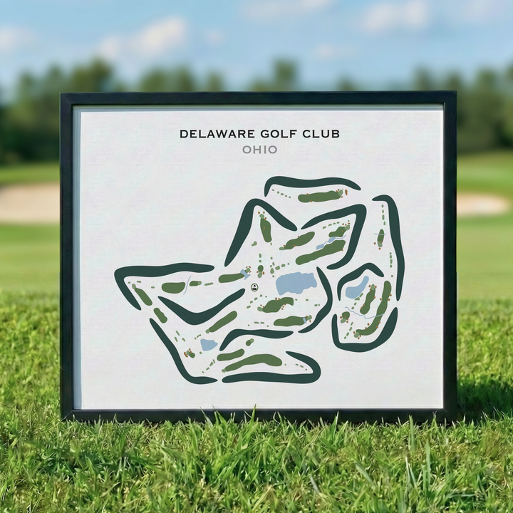 Delaware Golf Club, Ohio - Printed Golf Courses
