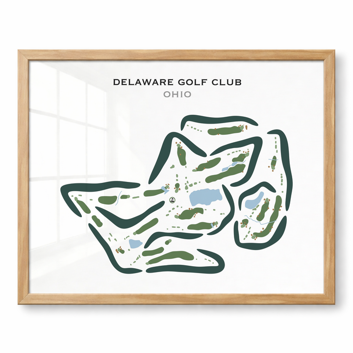 Delaware Golf Club, Ohio - Printed Golf Courses