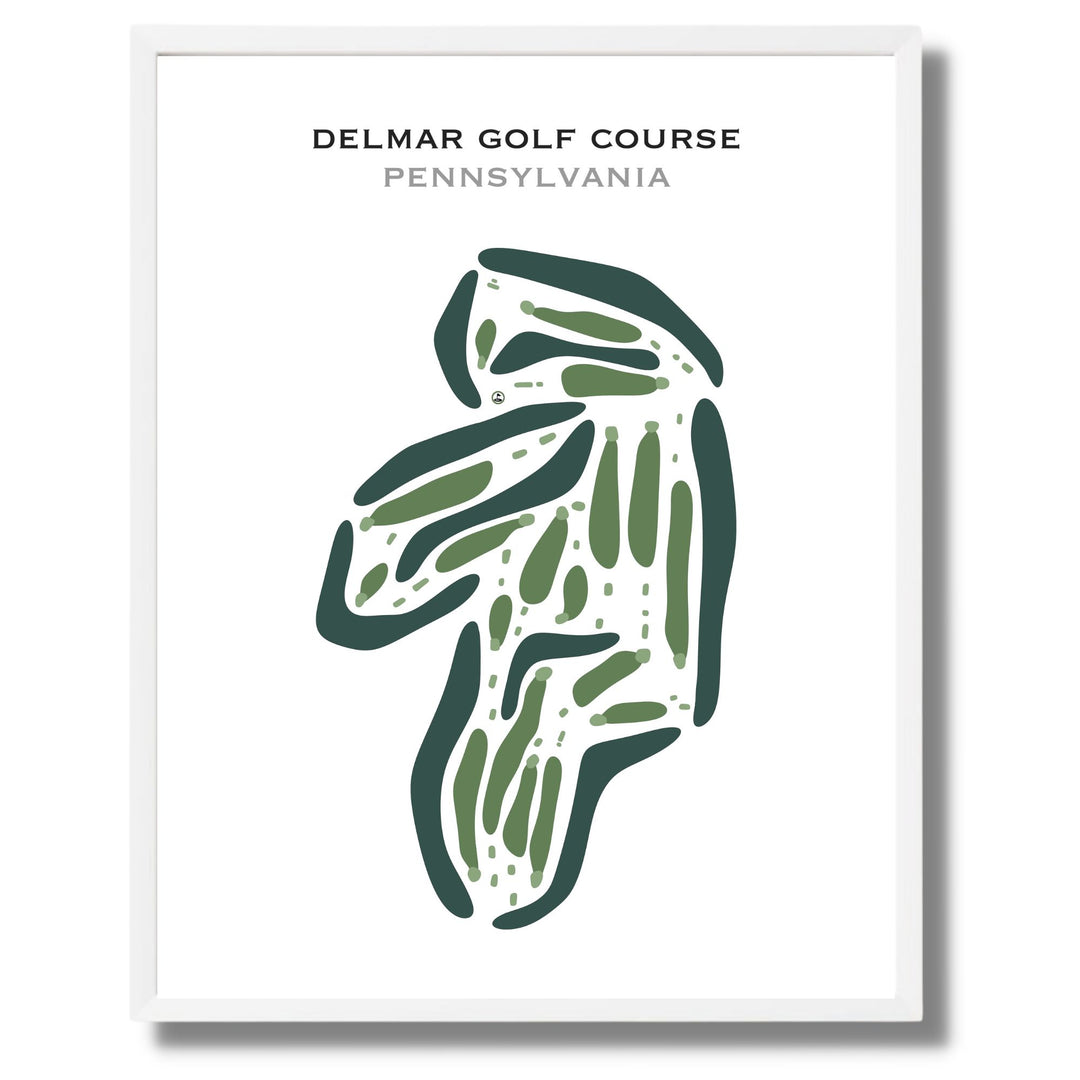 Delmar Golf Course, Pennsylvania - Printed Golf Courses