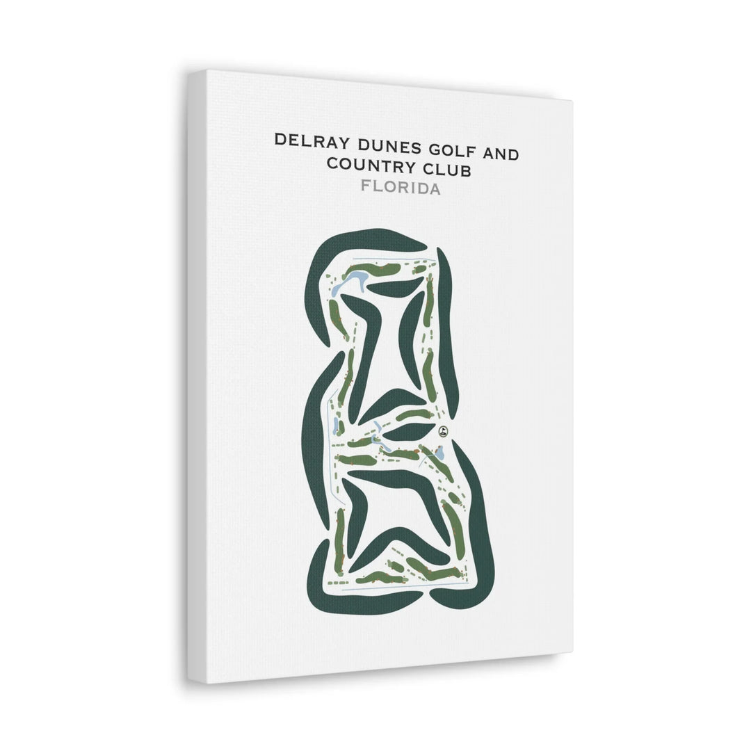 Delray Dunes Golf & Country Club, Florida - Printed Golf Courses