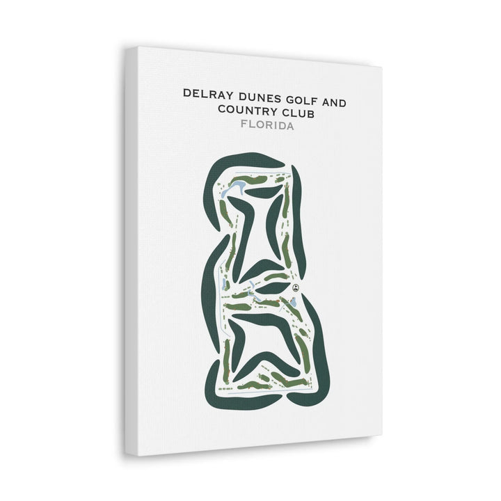 Delray Dunes Golf & Country Club, Florida - Printed Golf Courses