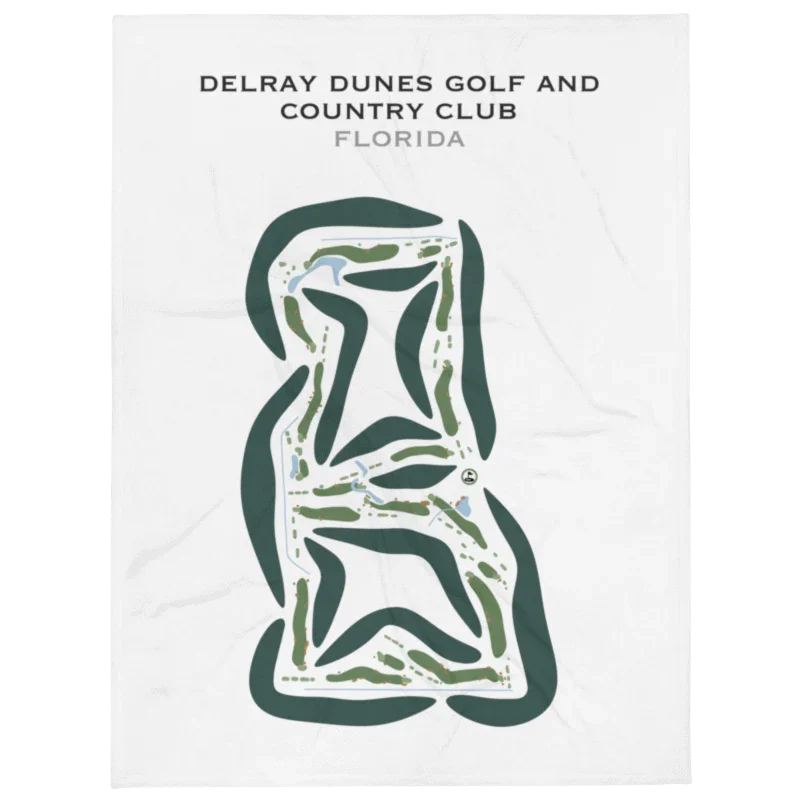 Delray Dunes Golf & Country Club, Florida - Printed Golf Courses