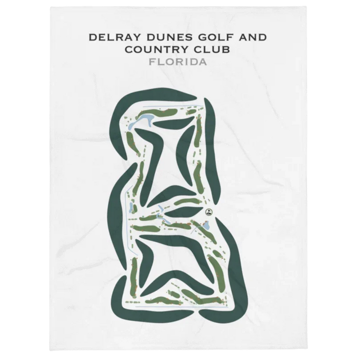 Delray Dunes Golf & Country Club, Florida - Printed Golf Courses