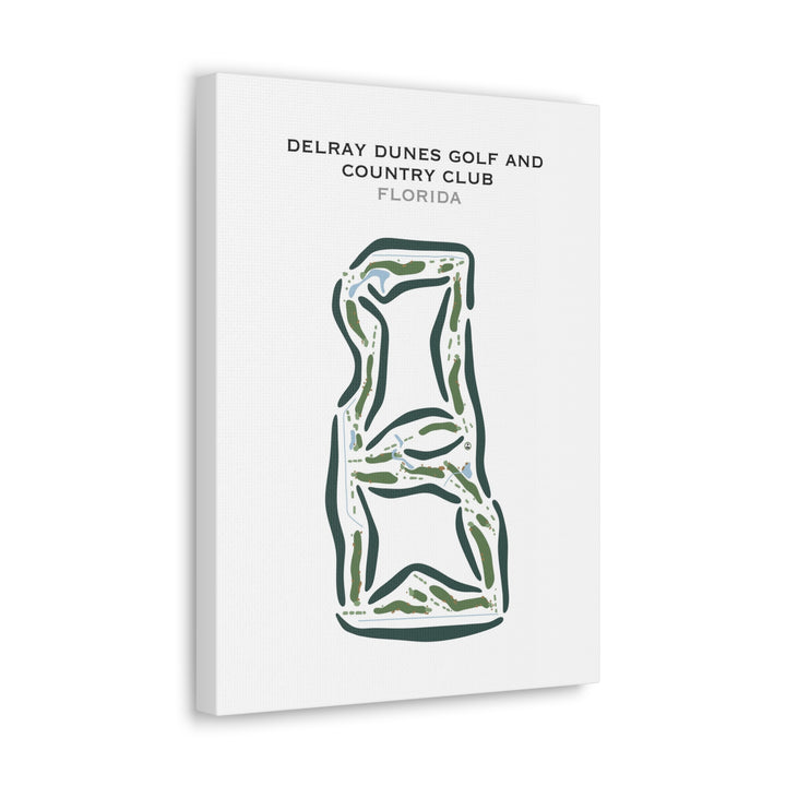 Delray Dunes Golf & Country Club, Florida - Printed Golf Courses