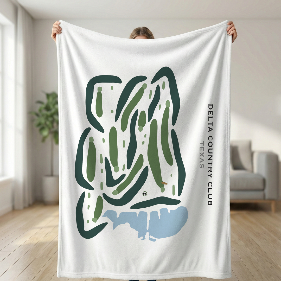 Delta Country Club, Texas - Printed Golf Courses
