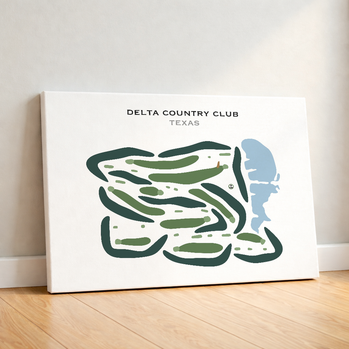 Delta Country Club, Texas - Printed Golf Courses