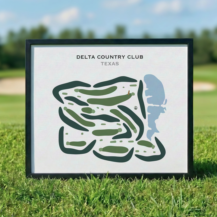 Delta Country Club, Texas - Printed Golf Courses