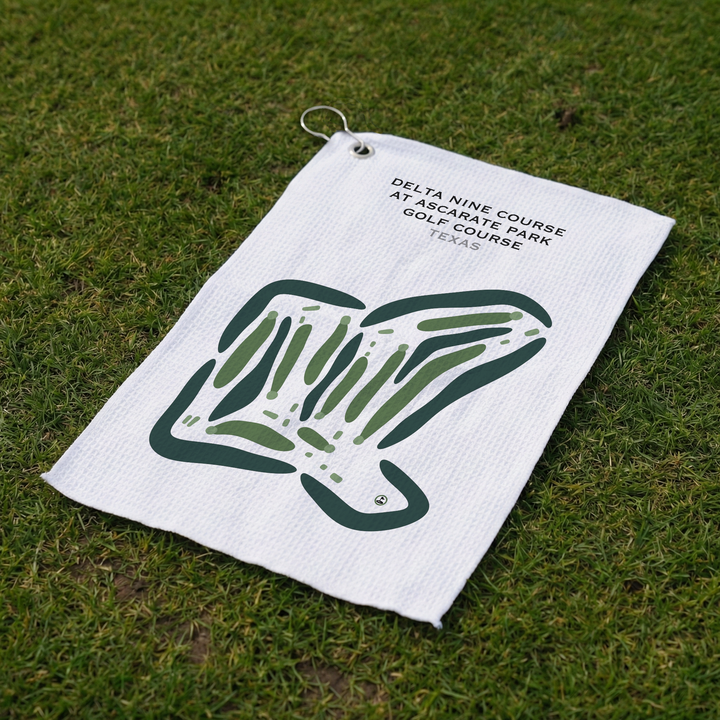 Delta Nine Course at Ascarate Park Golf Course, Texas - Printed Golf Courses
